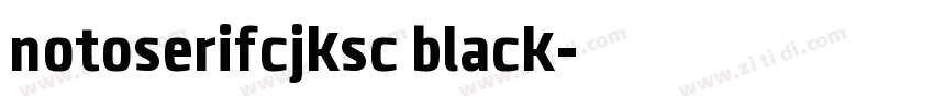notoserifcjksc black字体转换